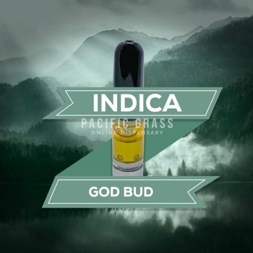 (indica) God Bud Thc Vape Cartridge (1.2ml) – Battery Included