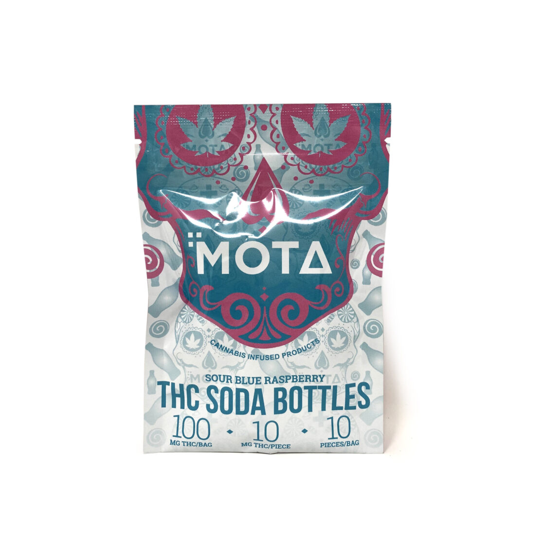 Mota Sour Blue Raspberry Thc Soda Bottles Scaled