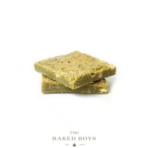 Baked Boys – Matcha White Chocolate Blondies