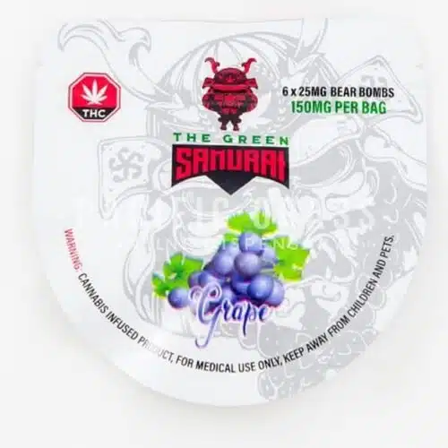 The Green Samurai Gummy Bear Bombs – Grape