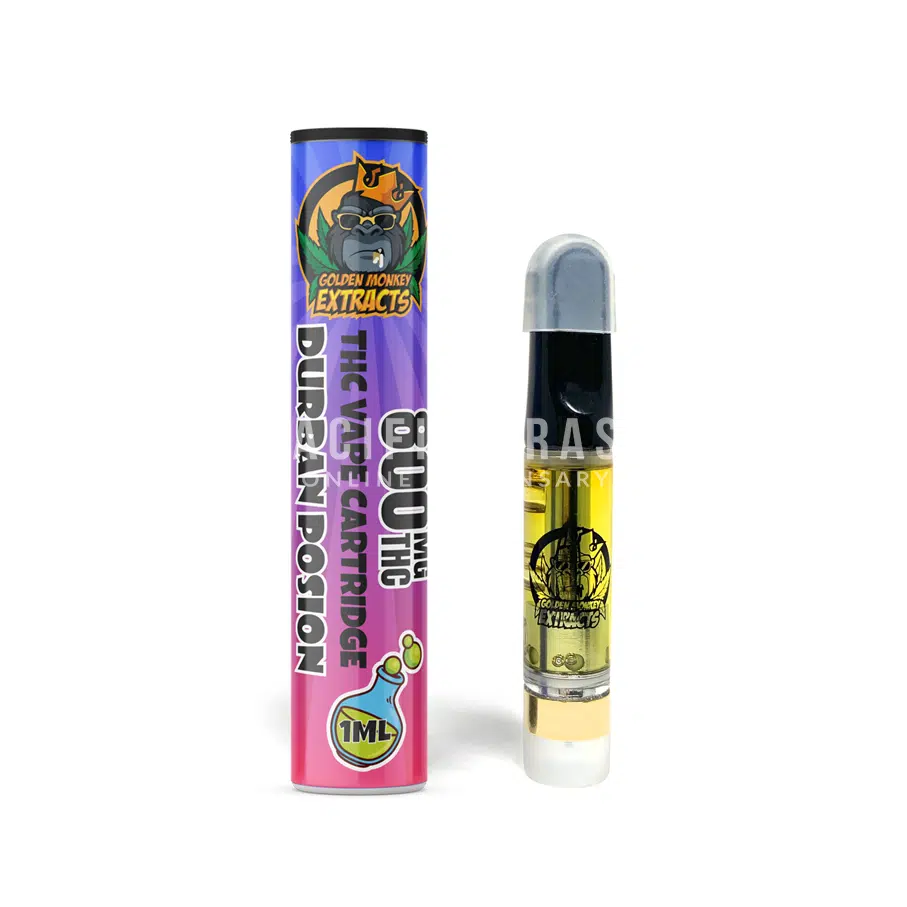 Golden Monkey Extracts – Premium 800mg Thc Cartridges – 1ml – Blue Dream