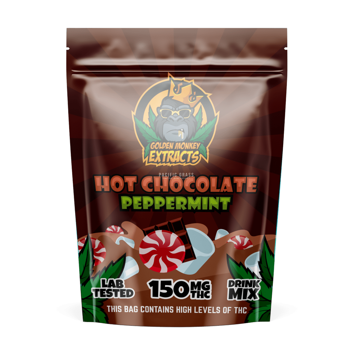 Golden monkey extracts – 150mg hot chocolate drink mix – milk chocolate