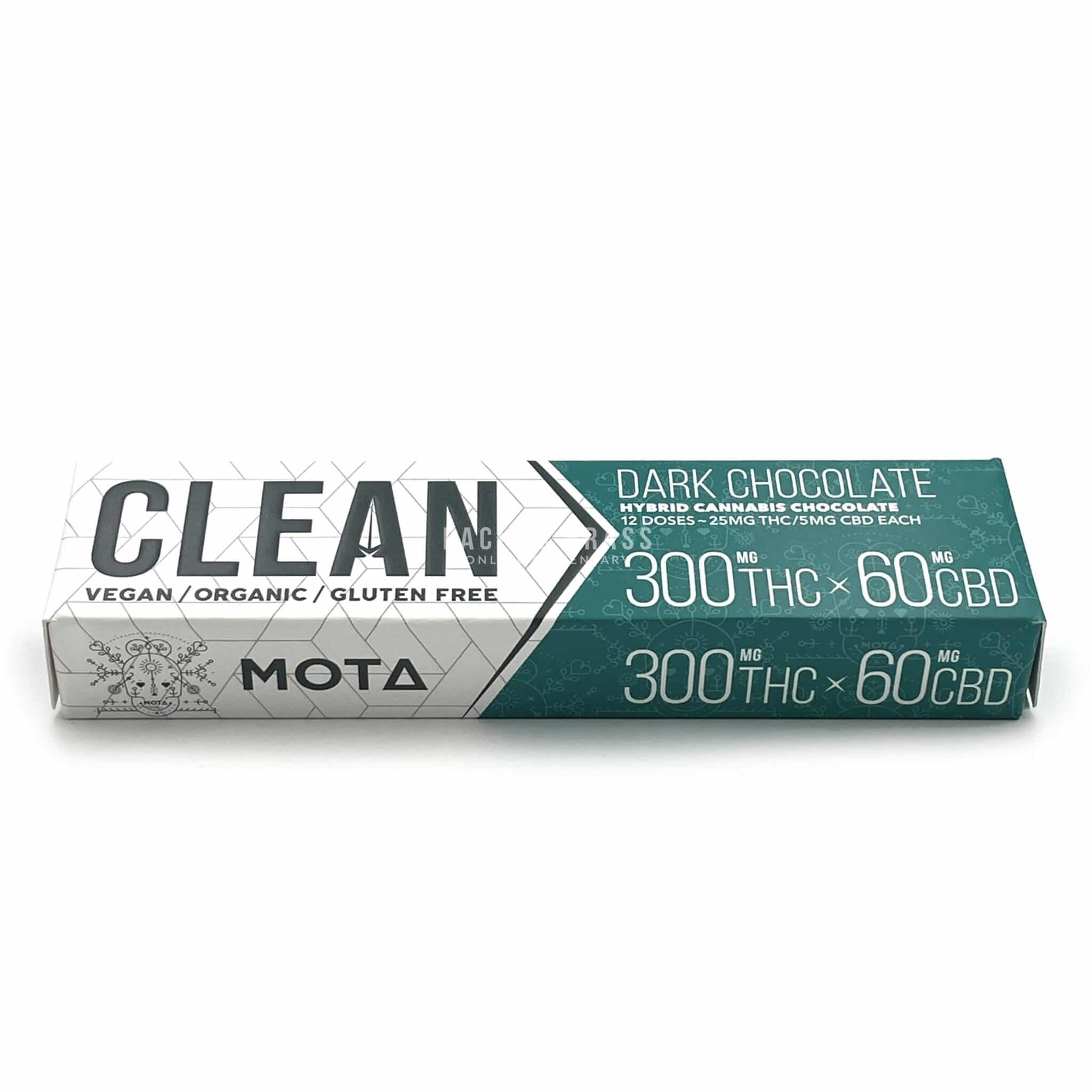 Mota Clean Vegan Organic Dark Chocolate Bar