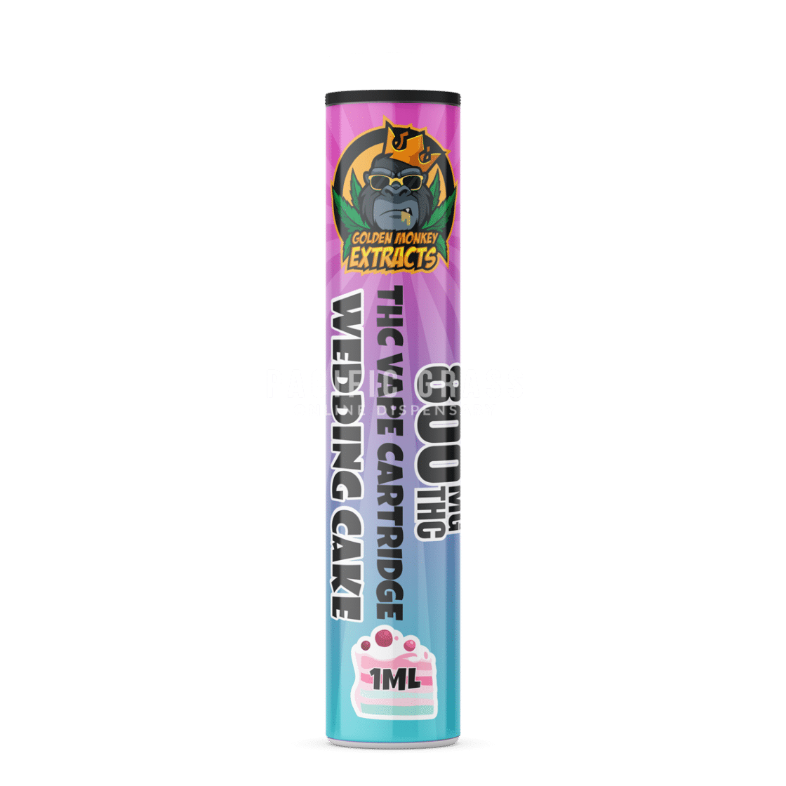 Golden Monkey Extracts – Premium 800mg Thc Cartridges – 1ml – Black Diamond