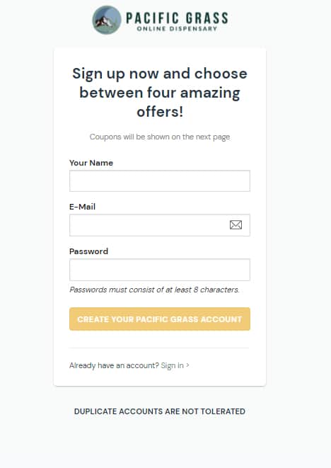 2 Sign Up Name Email Password