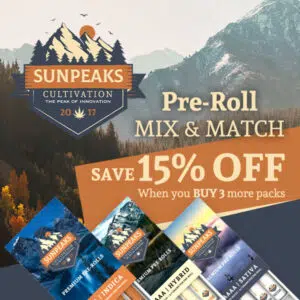 Sun Peaks Cultivation Premium Pre-rolls – Mix & Match