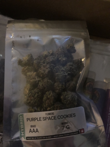 Purple space cookies