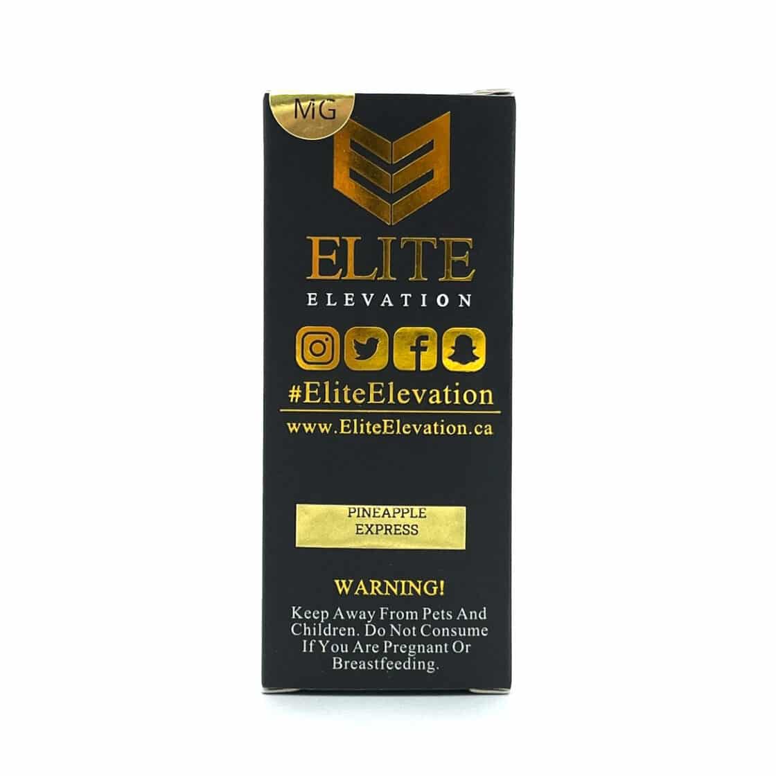 Elite Elevation Live Resin Terp Sauce Cartridge 1200mg Pineapple Express