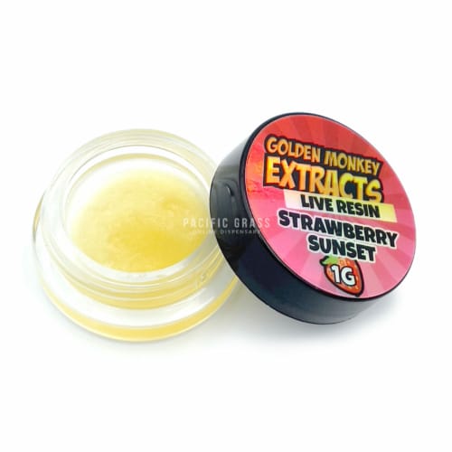 Golden monkey extracts – premium live resin – strawberry sunset