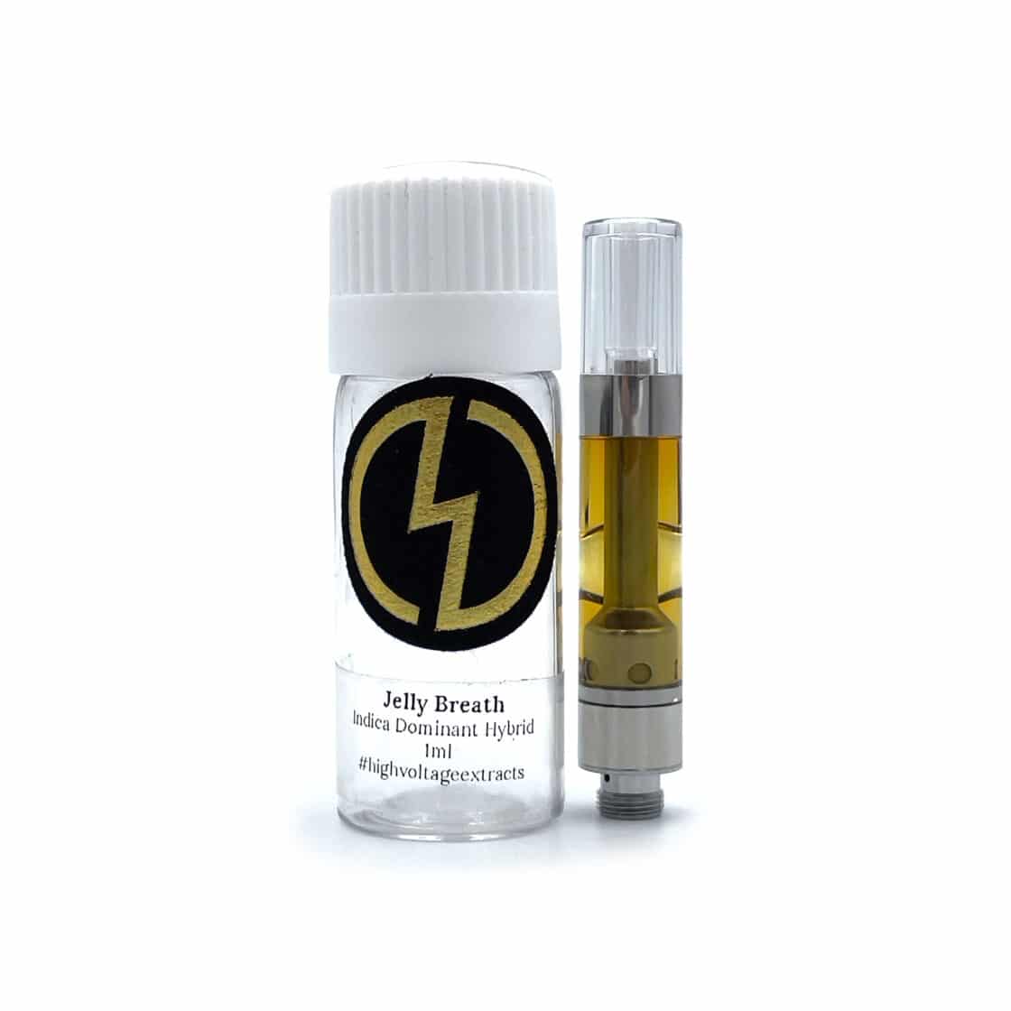 High Voltage Extracts HTFSE + Distillate Cartridge Jelly Breathe