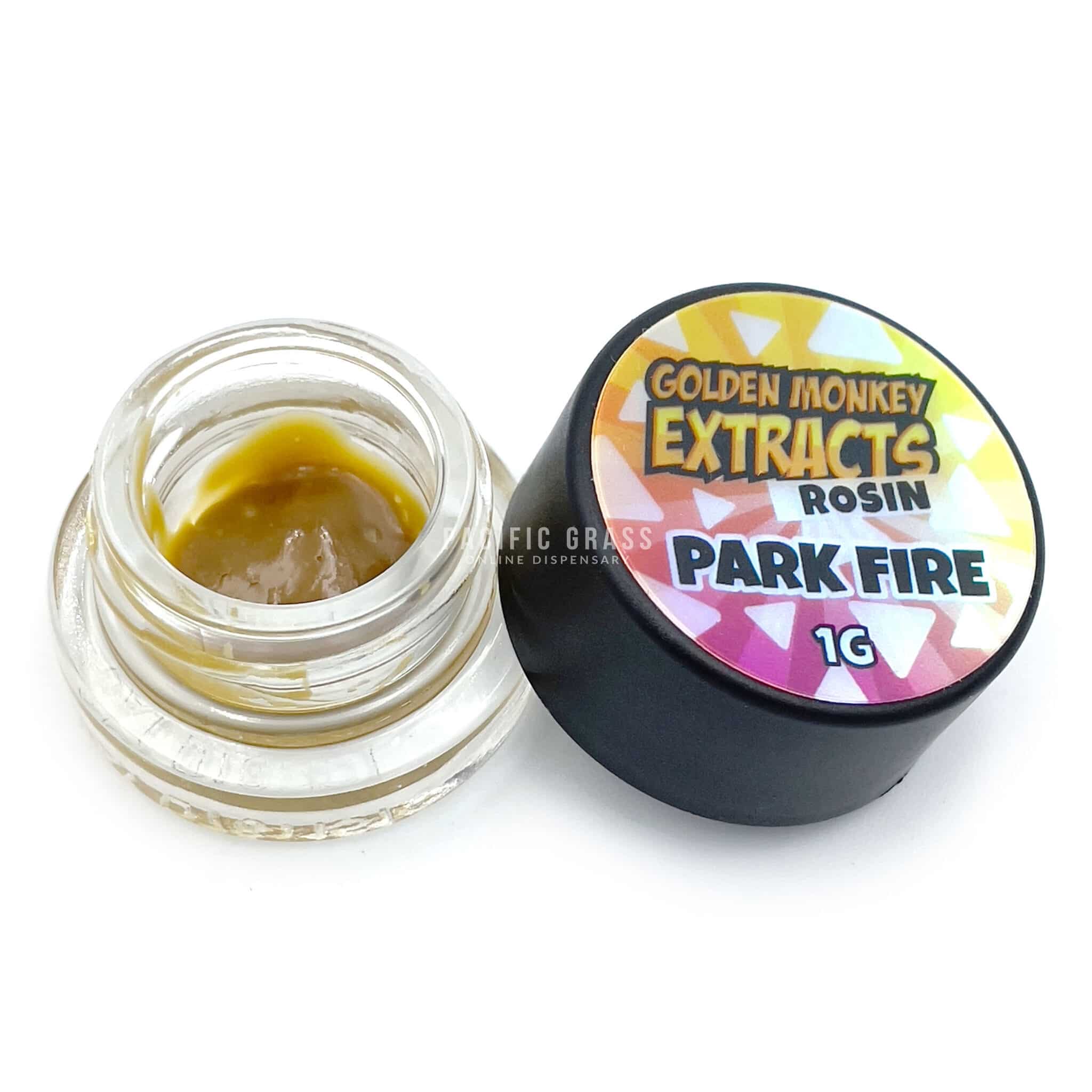 Golden Monkey Extracts Solventless Hash Rosin Park Fire