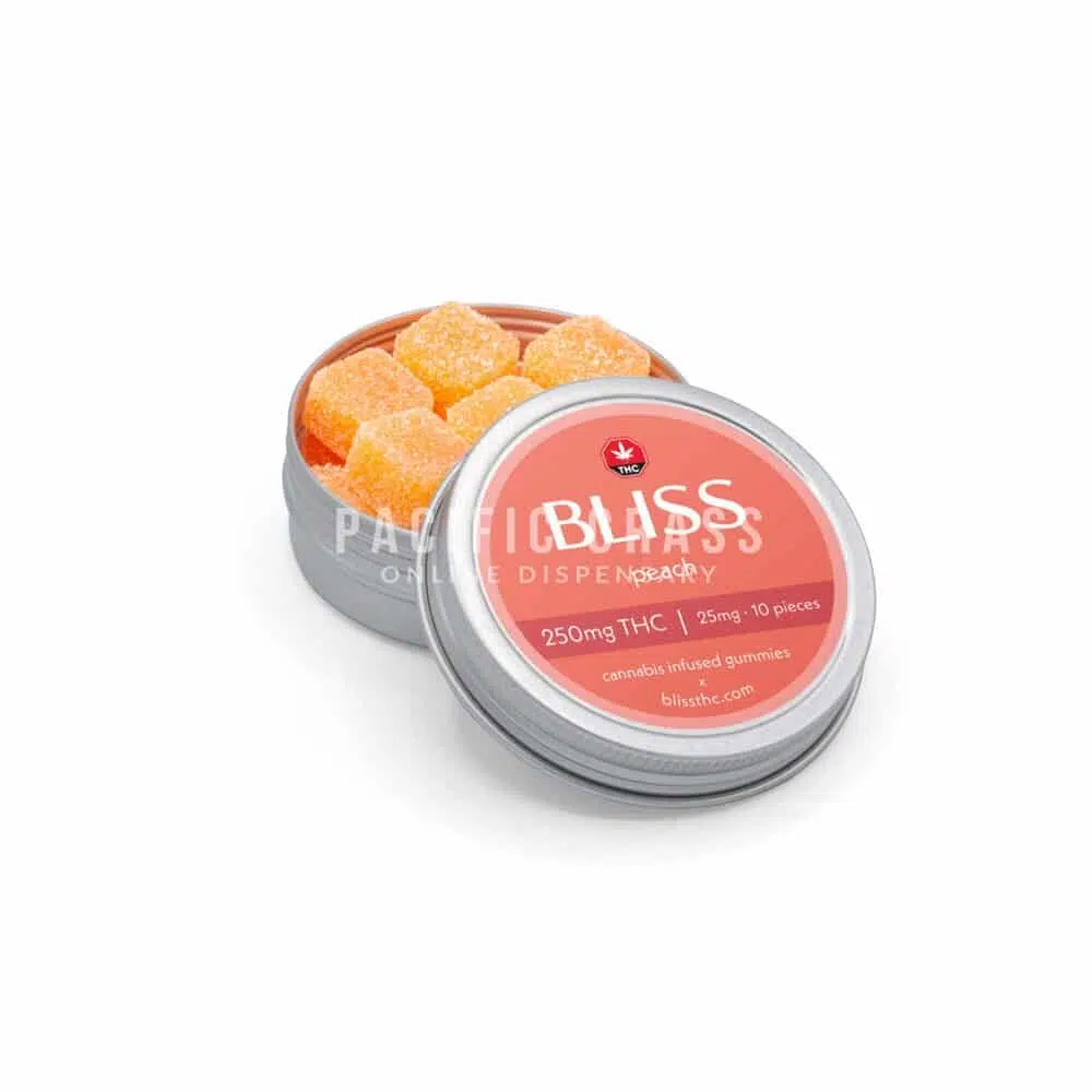 Bliss gummies (250mg) peach