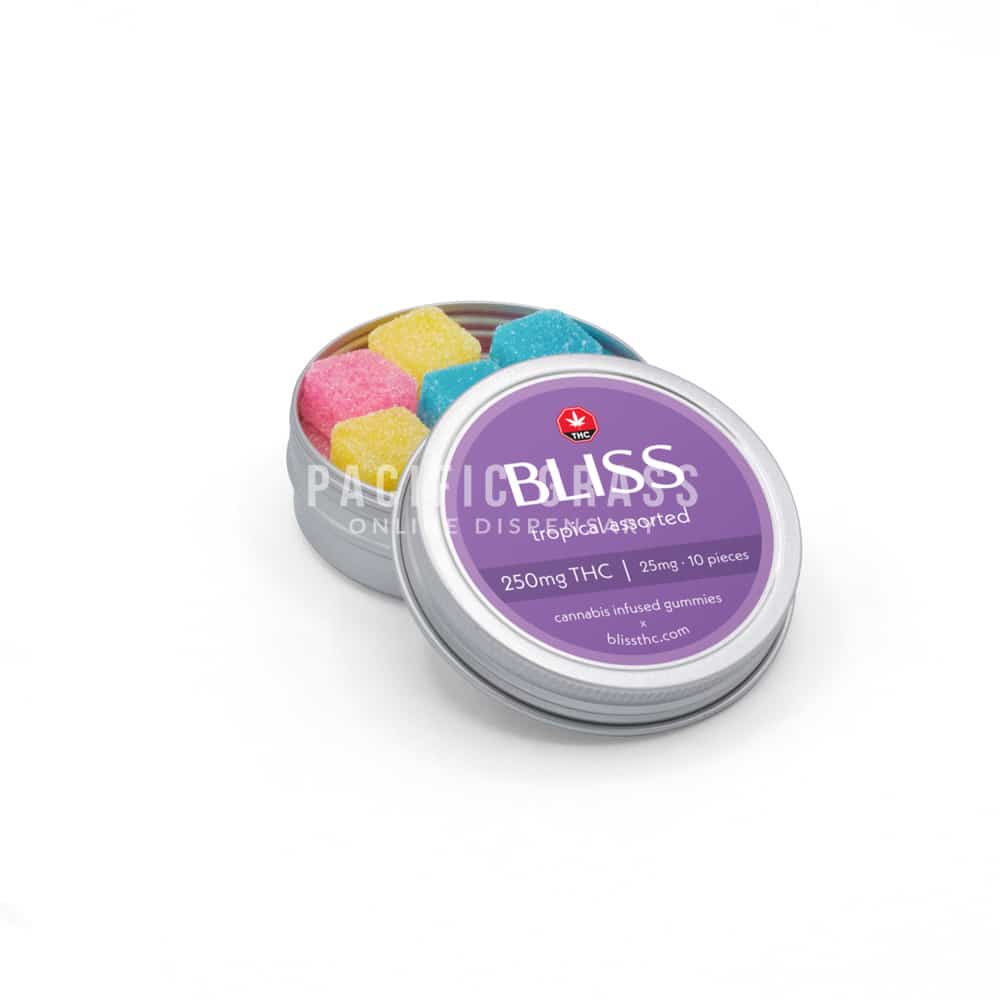 Bliss gummies (250mg) tropical assorted