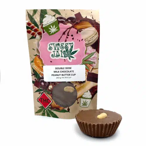 Sweet Jane Edibles Double Dose Peanut Butter Cup Milk Chocolate