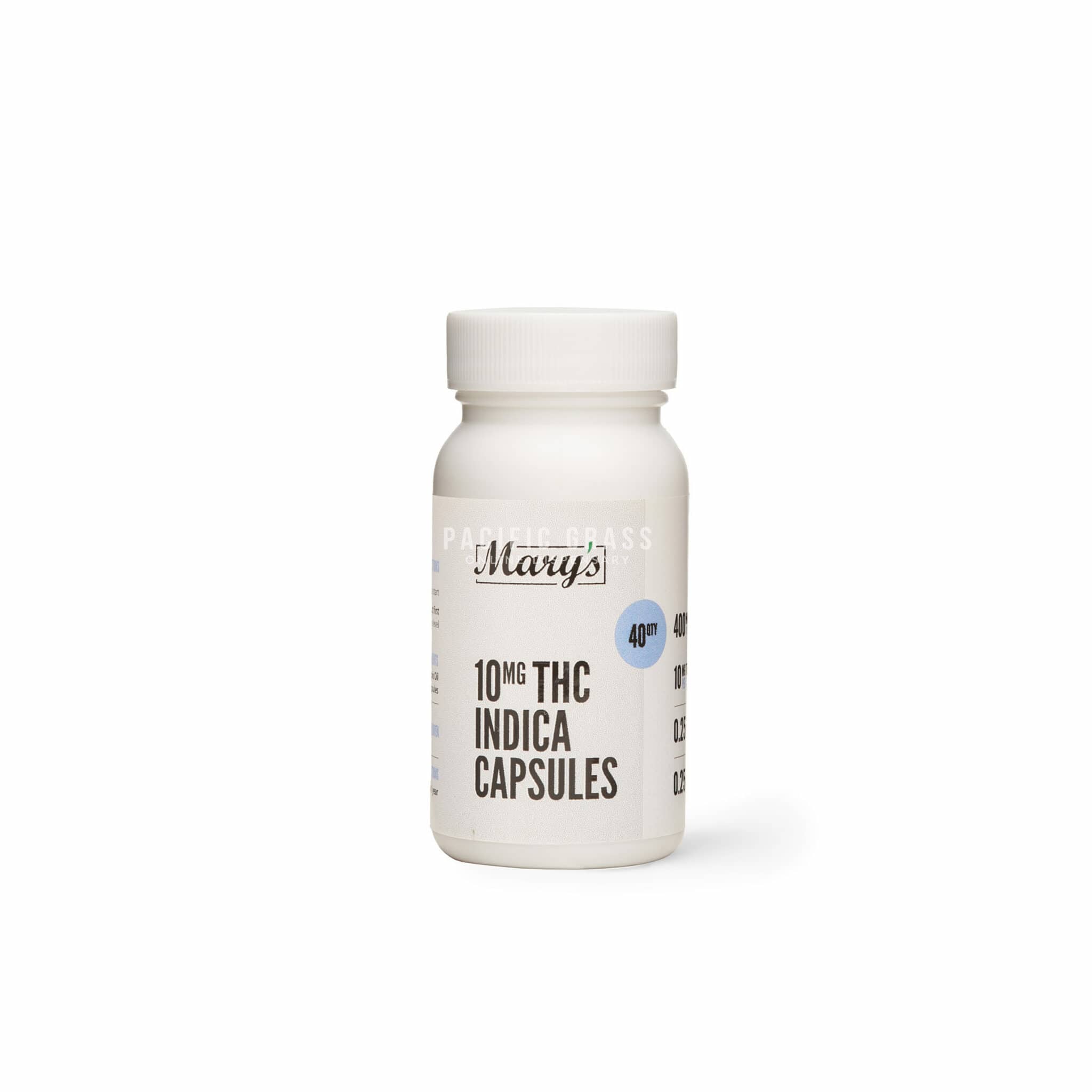 Mary’s thc capsules – indica 40x10mg