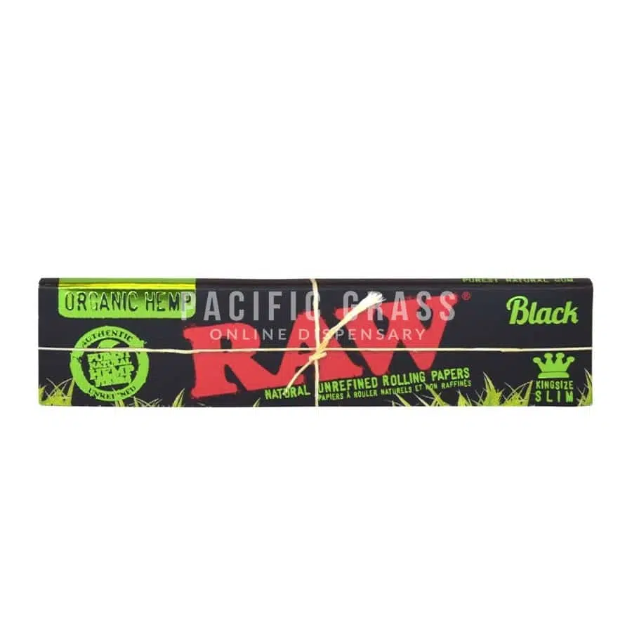 RAW Black Organic Hemp King Size Rolling Papers