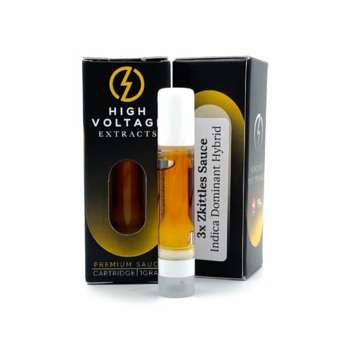 High Voltage Extracts Sauce Carts 3X Zkittles