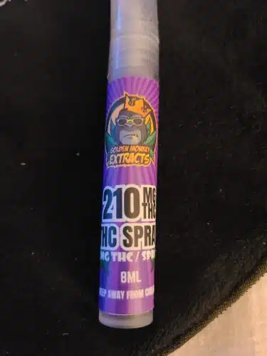 Golden Monkey Extracts - 210MG Sublingual THC Spray photo review