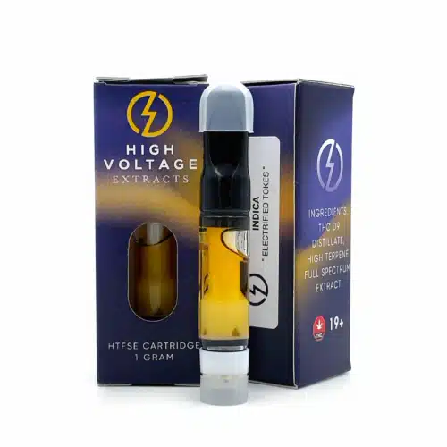 High Voltage Extracts Sauce Carts Blackberry Kush