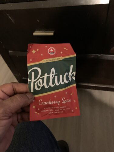 Potluck Holiday Gummies - 100MG THC - Cranberry Spice photo review