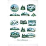 Pacific Grass Sticker Sheet